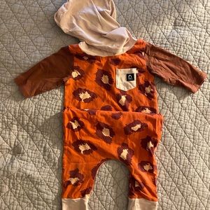 RAGS Leopard Hooded Romper (Toddler Girl)